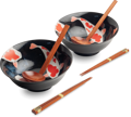 Porcelánová souprava misek na ramen Koi 21cm