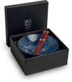 Sada misek Hana blue 24,5 cm s hůlkami pro 2 osoby EDO JAPAN