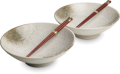 Sada misek Hikari 24,5 cm s hůlkami pro 2 osoby EDO JAPAN
