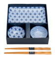 Sushi set pro 2 osoby modrý vzor TOKYO