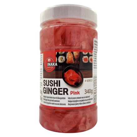 Zázvor růžový na sushi INAKA 340g