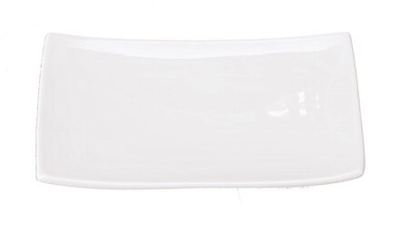 Bílý porcelánový podnos 20,5x13cm