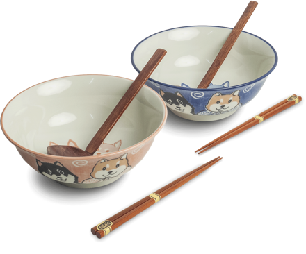 Ramen sada 2 misek Shiba 20,5 cm