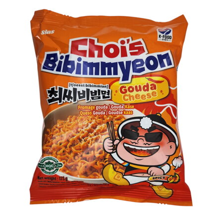 Nudle ostré se sýrem Gouda Choi's Bibimmyeon 123g