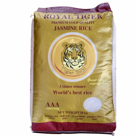 Rýže jasmínová Royal Tiger Gold 18kg