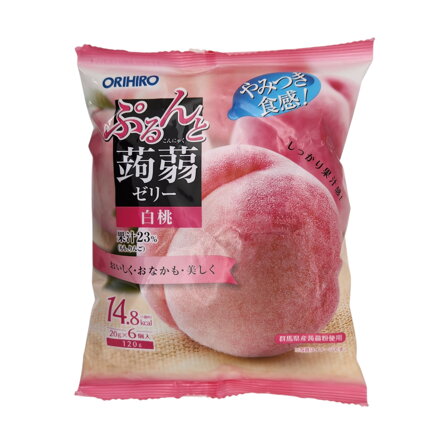 Konjak želé s příchutí broskve ORIHIRO 120g