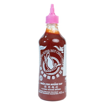 Pálivá chilli omáčka Sriracha bez glutamu. FGB 455ml