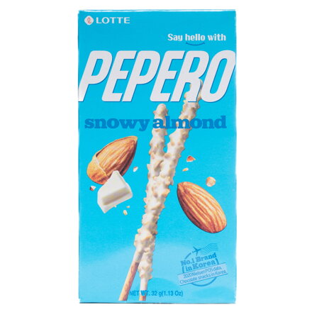 Mandlové tyčinky Pepero s bílou čokoládou 32g