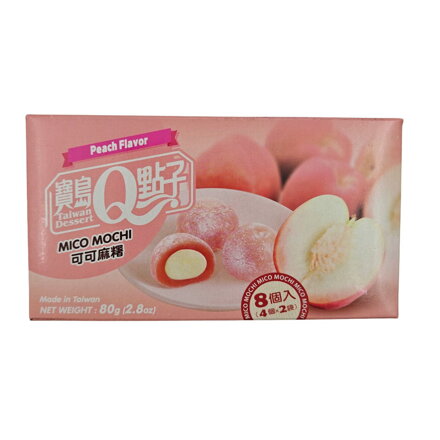 Koláčky rýžové Mochi broskvové 80g