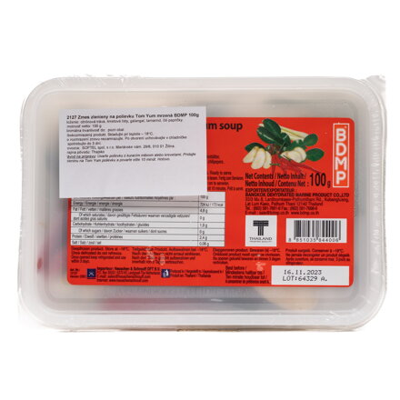 Zeleninová směs do polévky Tom Yum mražená BDMP 100g