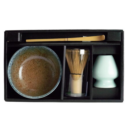 Sada Matcha XL Ki hnědo-modrá EDO JAPAN