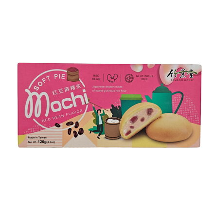 Koláčky rýžové Mochi červená fazole Soft Pie 120g
