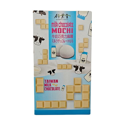 Koláčky rýžové Mochi Mléko Bílá čokoláda 120g