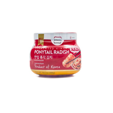 Kimči z krájené ředkve JONGGA - sklenice 300g