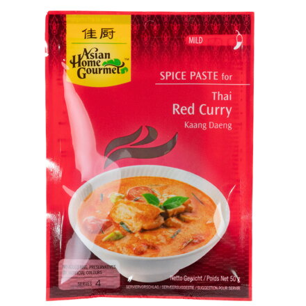 Jemná pasta na thajské červené kari AHG 50g