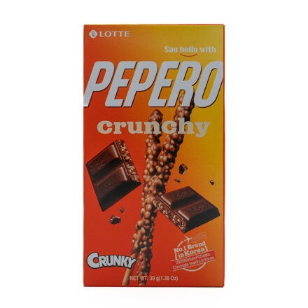 Pepero Křupavé tyčinky s čokoládou Lotte 39g