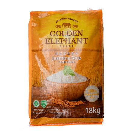 Rýže jasmínová GOLDEN ELEPHANT 18 kg