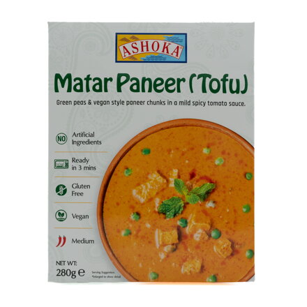 Okamžitě. Matar Paneer (tofu) Ashoka 280g
