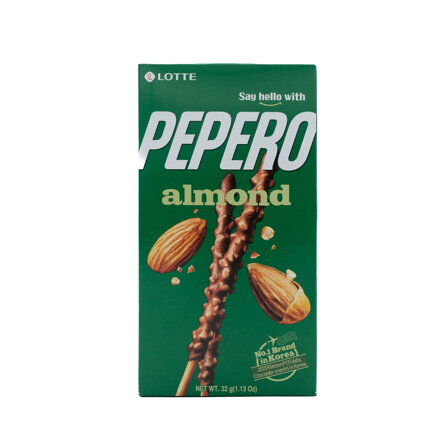 Pepero mandlové tyčinky v čokoládě 32g