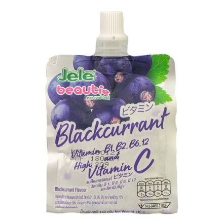 Želé z černého rybízu vitamin C a B1,2,6,12 140g
