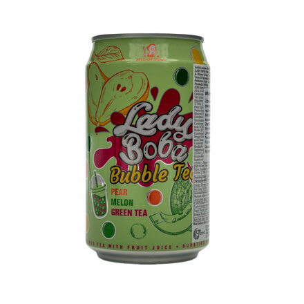Bubble Tea Zelený čaj Hruška Melón 320 ml