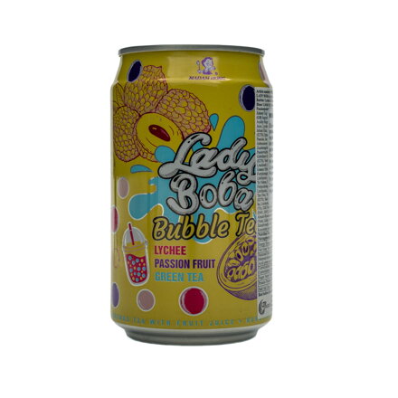 Bubble Tea Zelený čaj Liči Marakuja (320 ml)