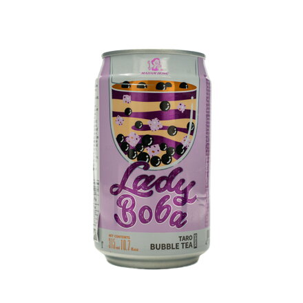 Bubble Tea v plechovce s příchutí Taro Lady Boba 315ml Madam Hong