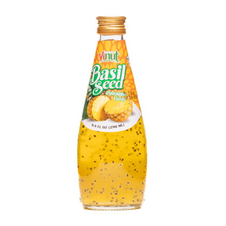 Nápoj se semínky bazalky a ananasu VINUT 290ml