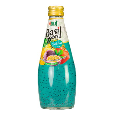 Nápoj s bazalkovými semínky koktejl VINUT 290ml