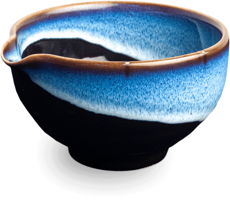 Porcelánová matcha miska Katakuchi modrá 12,5cm