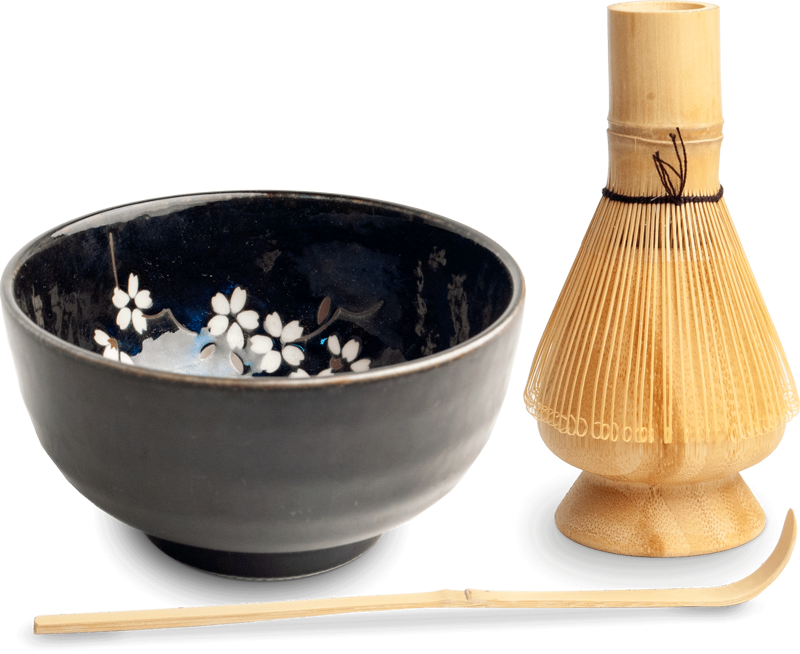 Porcelánová souprava na Matcha Blue 4-dílná