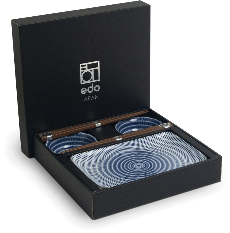 Sada na servírování sushi Tochiri Tokusa pro 2 osoby EDO JAPAN