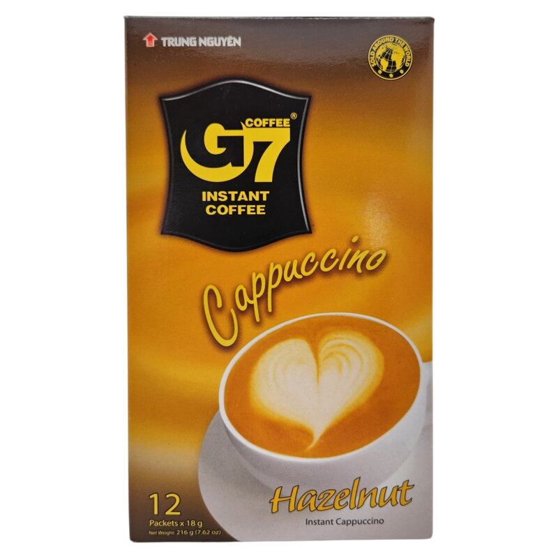Instantní káva G7 Cappuccino Trung Nguyen lískový oříšek 216g