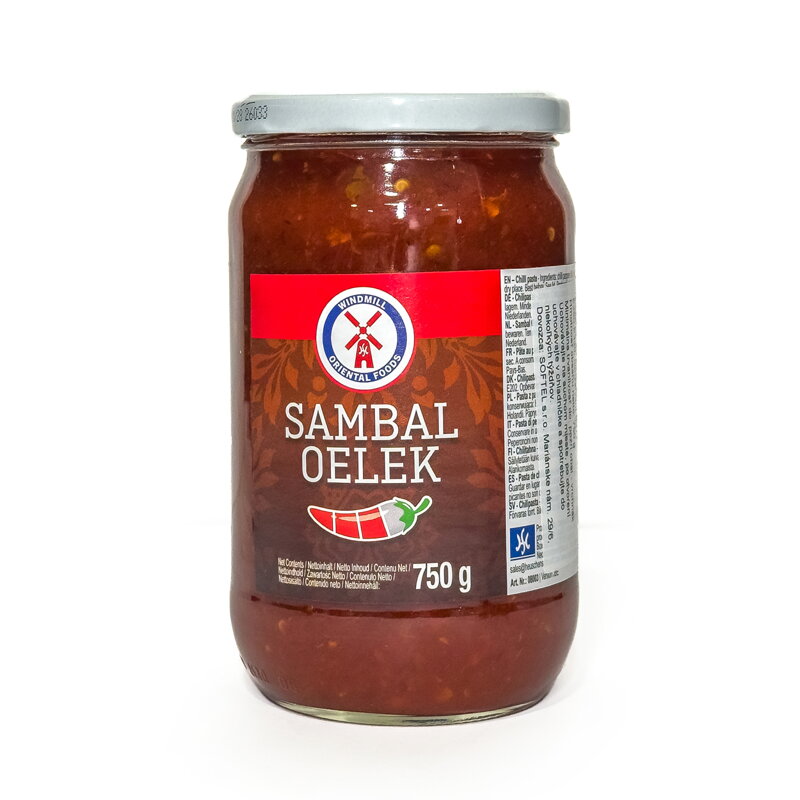 Chilli pasta Sambal Oelek VVMILL 750g