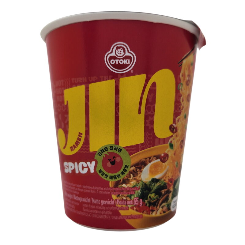Nudle malý kelímek Jin Ramen ostrá 65g