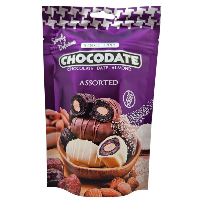 Datle s mandlemi v čokoládě Chocodate Assorted 90g