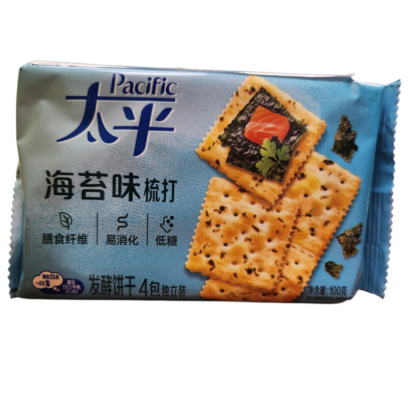Sušenky s příchutí řas Pacific 100g