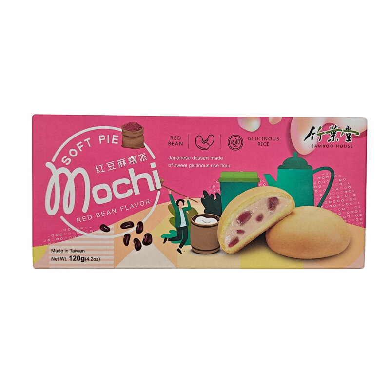 Koláčky rýžové Mochi červená fazole Soft Pie 120g