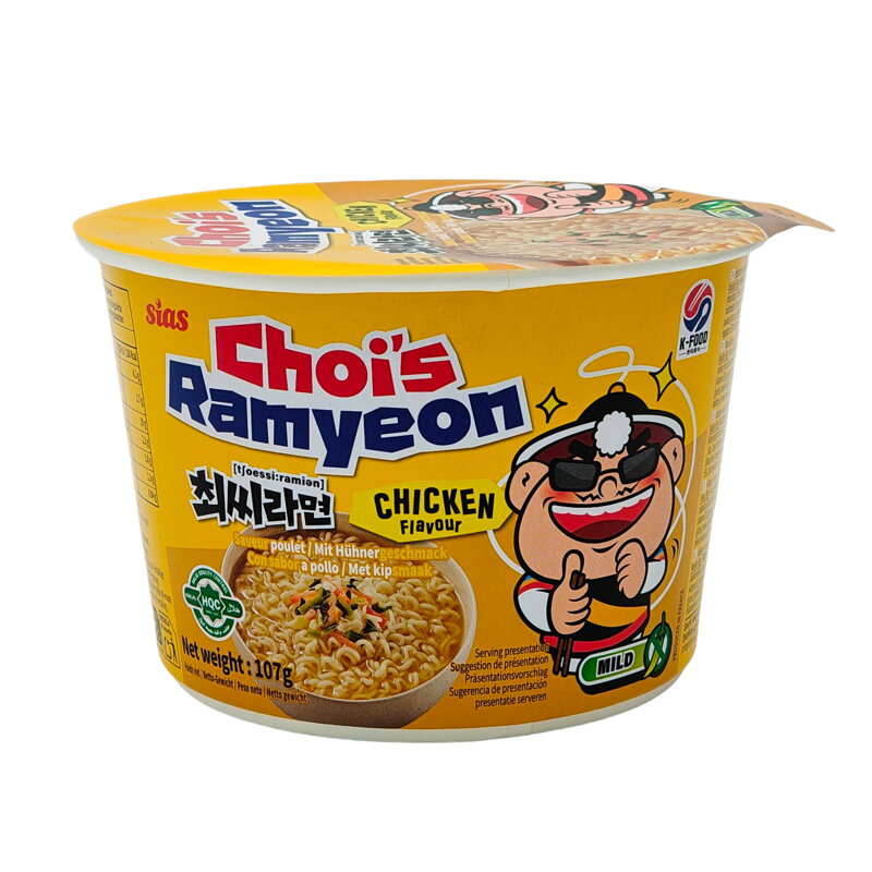 Polévka s kuřecí příchutí cup Chois Ramyeon 107g