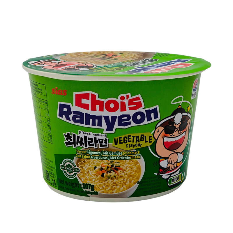 Polévka se zeleninovou příchutí cup Chois Ramyeon 107g
