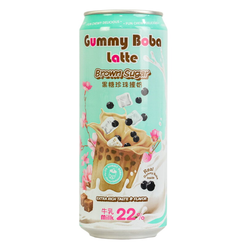O´s Bubble Gummy Boba latte hnědý cukr 470ml