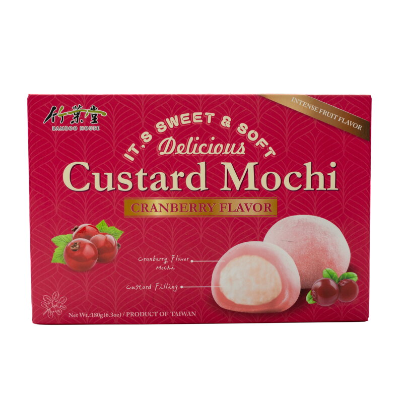 Rýžové koláčky Mochi brusinkové s pudingem 180g