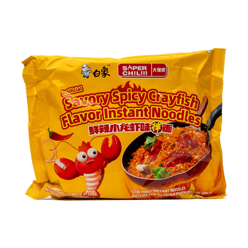 Nudle s příchutí raka BAIXIANG 113 g