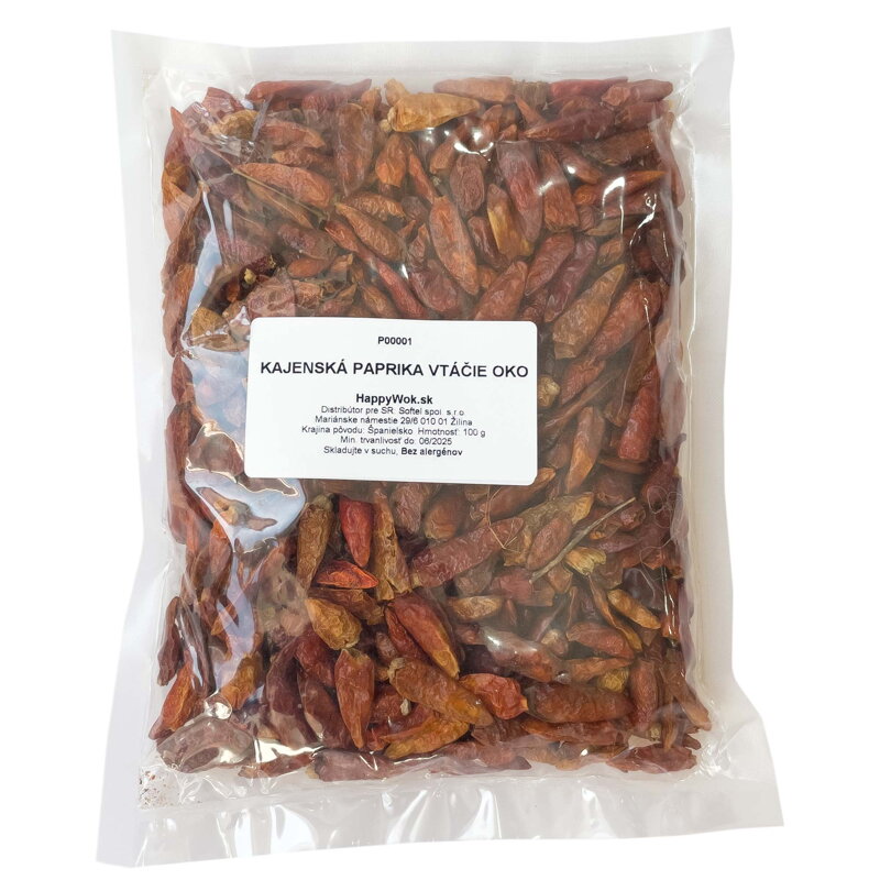 Kajenský pepř ptačí oko 100g