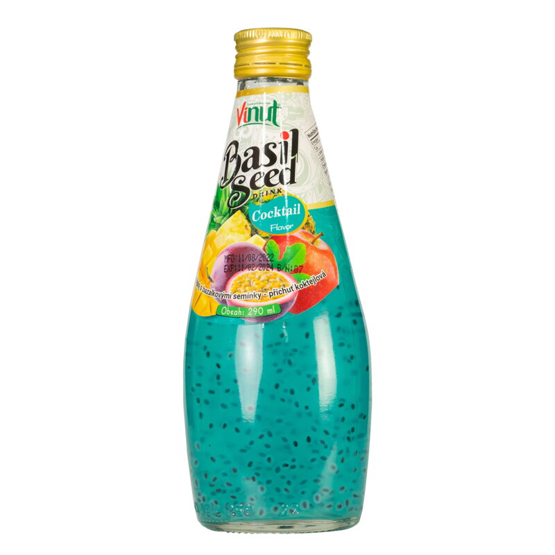 Nápoj s bazalkovými semínky koktejl VINUT 290ml